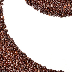 Coffee Bean Sort for copy space