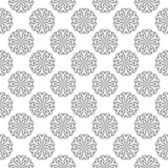 Gray seamless design on white background