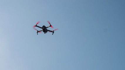 small drone in flight