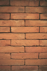 Old red brick wall textures and backgrounds. Can be use as background texture or wallpaper.