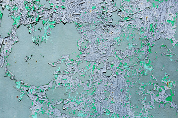 Vintage background from old wall painted in blue color