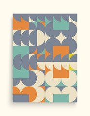 Obraz premium Cover design template for advertising. Abstract colorful geometric design. Pattern can be used as a template for brochure, annual report, magazine, poster, presentation, flyer and banner.