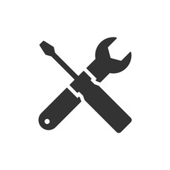 Isolated Tools Icon on white background-Vector Iconic Graphic Design