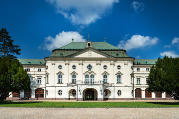 Fototapeta na wymiar Grassalkovich Palace is a palace in Bratislava and the residence of the president of Slovakia
