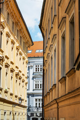 Street view of downtown in Bratislava, Slovakia