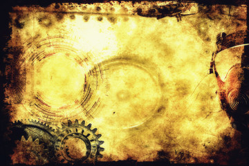Steampunk background