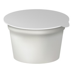 Milk box mockup. Realistic illustration of milk box vector mockup for web design isolated on white background