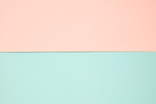 Light Green And Orange Pastel Paper Color For Background