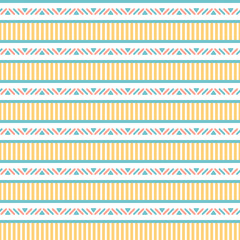 Vector seamless abstract tribal pattern. 