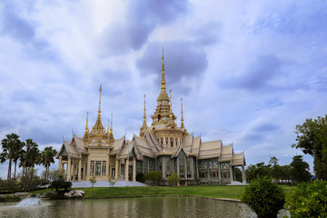 Main building of Non Kum Temple, Na-khon Rat-cha-si-ma, Thailand.