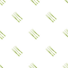 Seamless pattern with leek