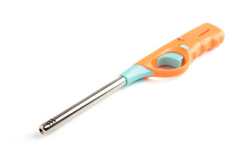 Gas lighter gun for gas-stove on a white background