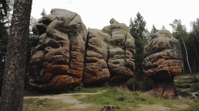 Felsformation im Zittauer Gebirge