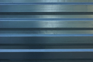 Fototapeta premium metalowy profil tekstura tło. metalowe ogrodzenie w konstrukcji budynku