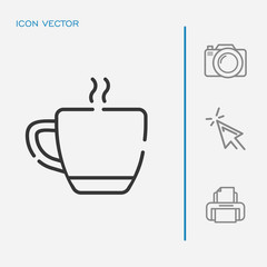 Coffee icon vector