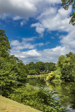 Orsteds Park in Copenhagen, Denmark
