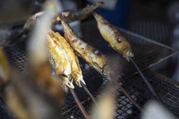Grilled Ayu Fish skewer