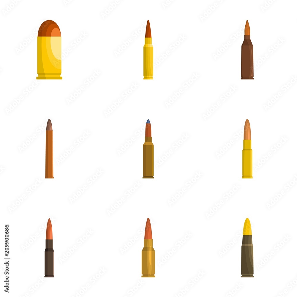 Aufkleber shell icons set. cartoon set of 9 shell vector icons for web isolated on white background