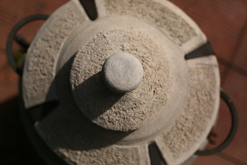 Fototapeta na wymiar texture clay Asia stova 