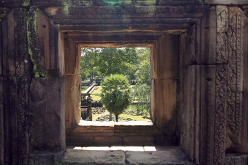 Fototapeta na wymiar historical ruins of Angkor Khmer Empire, Siem Reap, Cambodia
