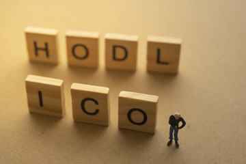 ICO initial coin offering concept