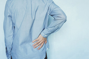 A man holds the liver.