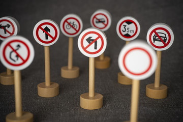 Forbidden traffic sign.