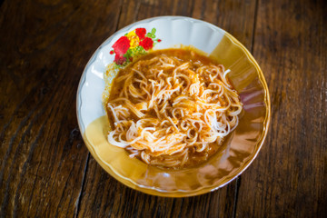 Yellow fish curry Khanom Jeen