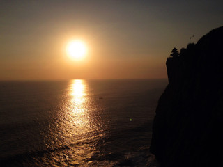 Uluwatu Temple at sunset, Bali, Indonesia