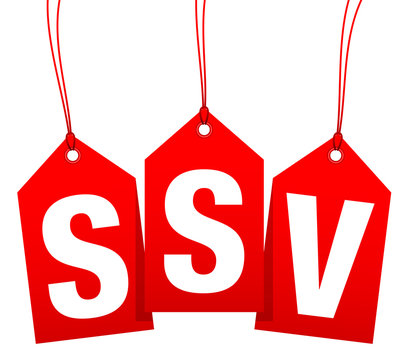Arrow Hangtags "SSV" Red