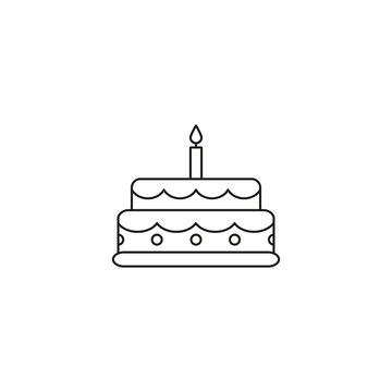 Cake celebration icon