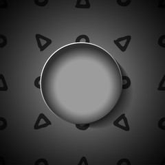 Creative header design with hand drawn elements and volumetric circle in center.