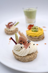 Gourmet Chef Catering Cream cake food preparation joy cake plate white red gourmet special ristorant chocolate bread berry tea coffe moment fantastic
