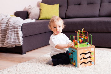 smart boy wants to play