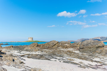 Aragonese tower in La Pelosa