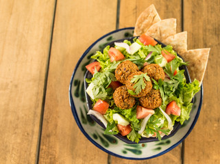 Vegan/Vegetarian Falafel with Green Salad