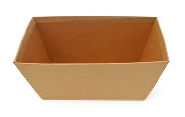 Blank paper fry box including clipping path