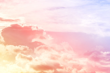 sun and cloud background with a pastel colored


