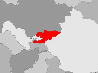 Map of Kyrgyzstan