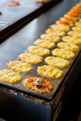 Thai sweet crepes khanom buang