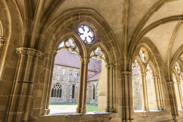 Maulbronn, Germany. Cloister of Maulbronn Monastery (Kloster Maulbronn), a former Roman Catholic...