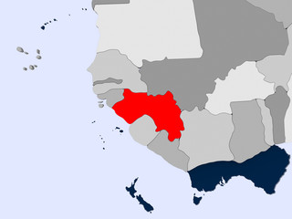 Map of Guinea