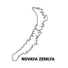 Novaya Zemlya vector map