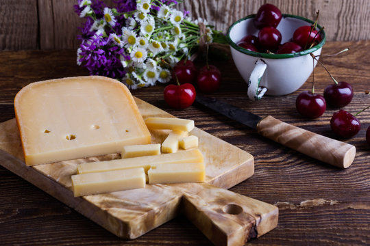 Traditional Dutch semi hard cheese