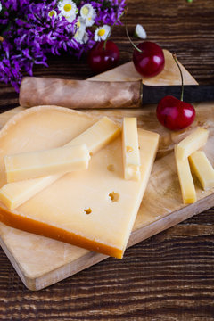 Traditional Dutch semi hard cheese