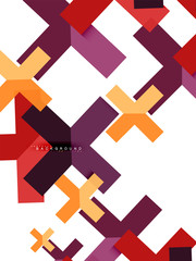 Obraz premium Multicolored abstract geometric shapes, geometry background for web banner