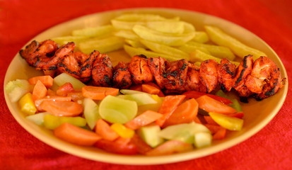 Delicious baked carrot