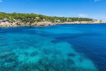 Fototapeta na wymiar Mallorca, Endless coastline nature landscape of fishing village near cala ratjada