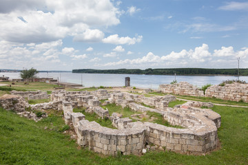 Ruins of medieval Bulgarian church in Silistra, Bulgaria. Silistra is a major cultural, industrial,...