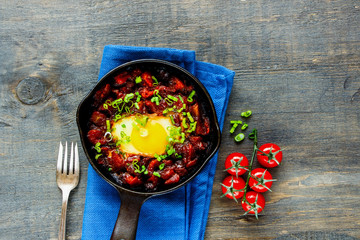 Shakshuka in pan